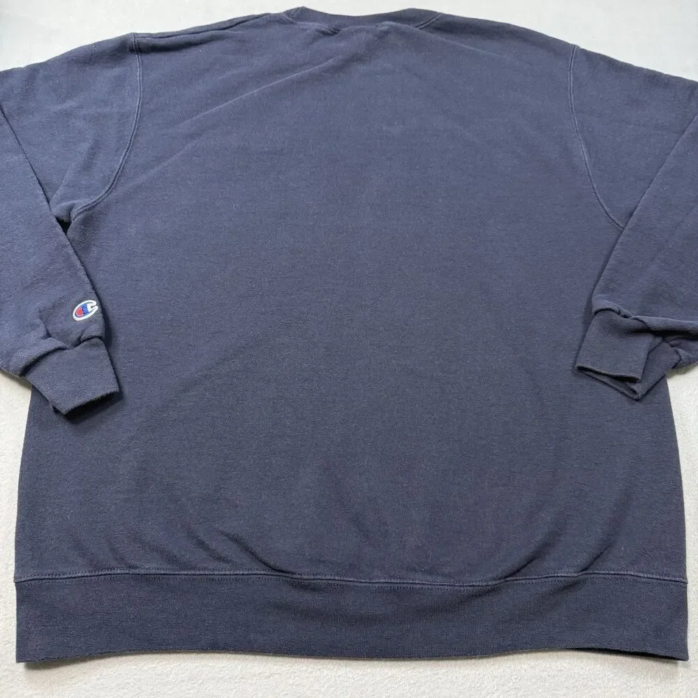 Champion Navy Blue Crewneck Sweatshirt US Secret Service Embroidered Logo L
